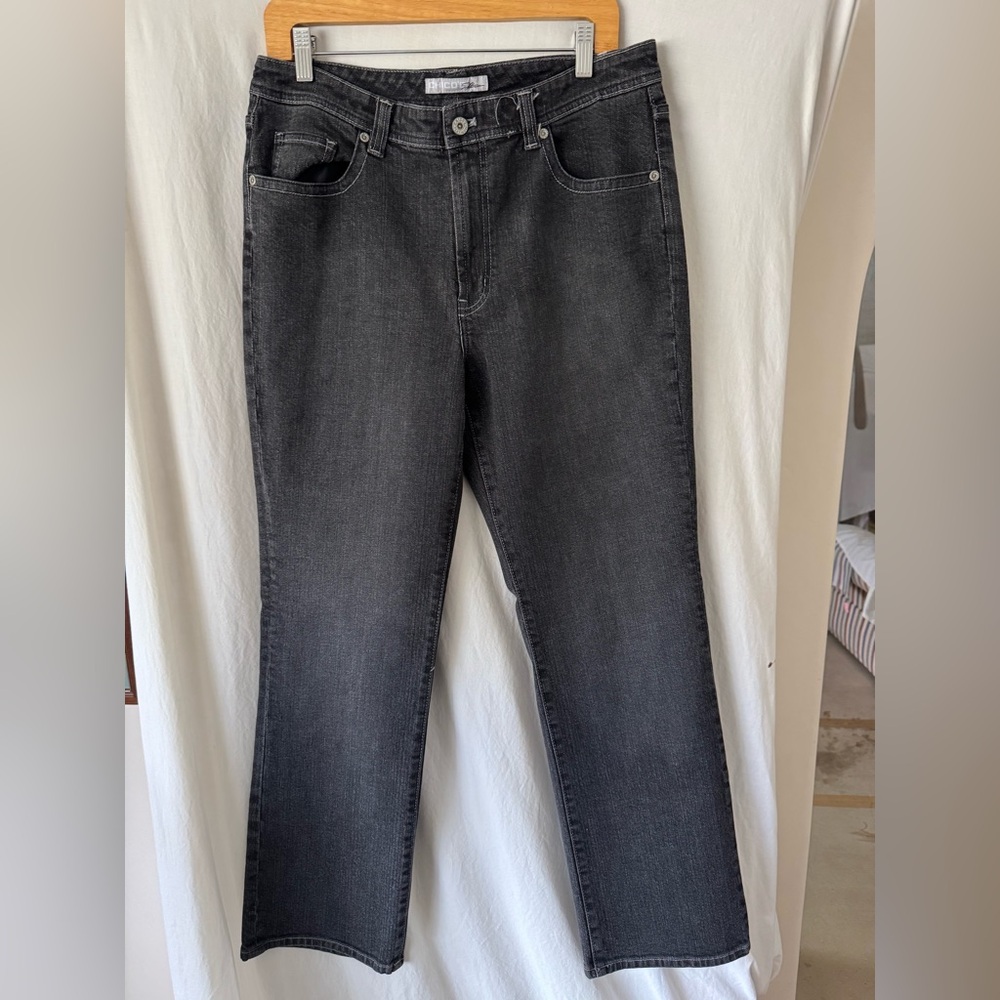 Chico's Charcoal Gray Straight Leg Jeans